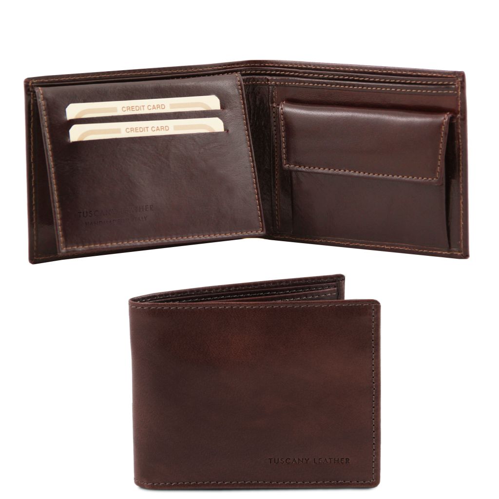 Tuscany Leather Exclusive 3 Plånbok #Färg_Mörkbrun