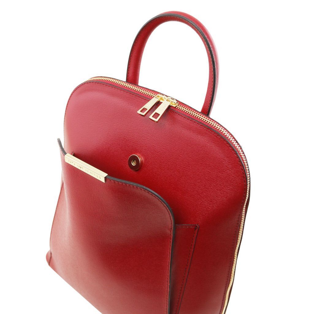 Tuscany Leather TL Bag Ryggsäck #Färg_Röd