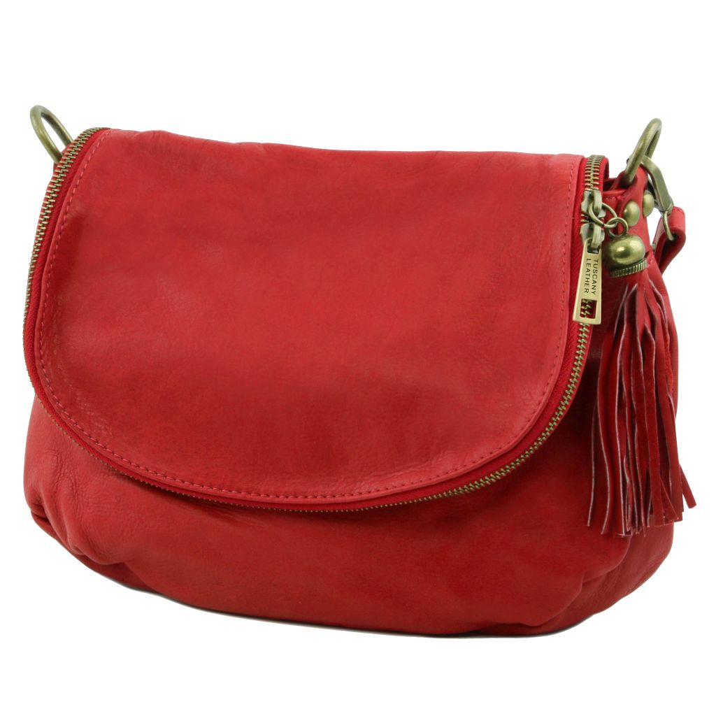 Tuscany Leather TL Bag Axelväska #Färg_Röd