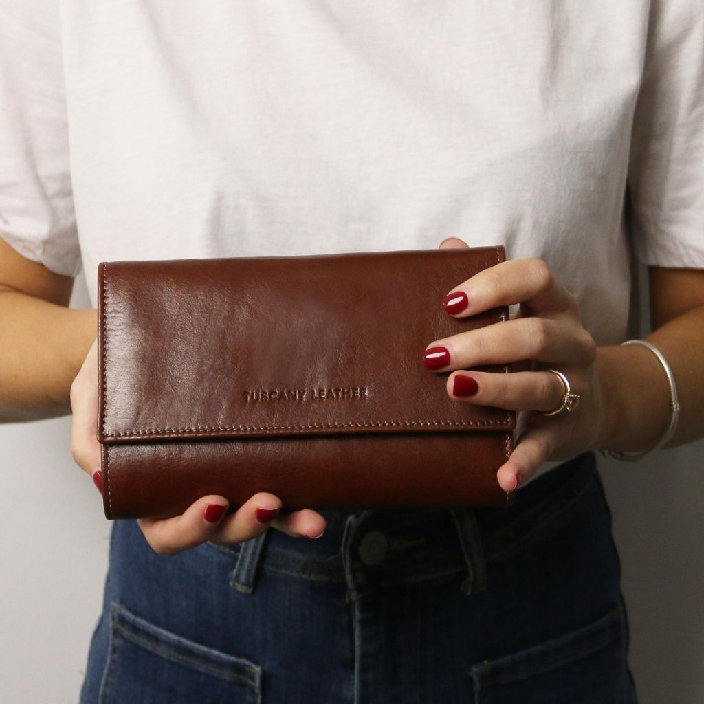 Tuscany Leather Exclusive 4 Plånbok #Färg_Röd