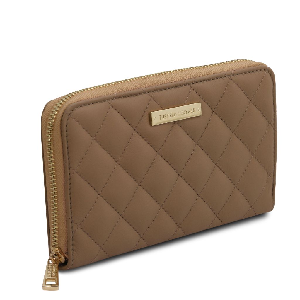 Tuscany Leather Penelope Plånbok #Färg_Ljus Taupe