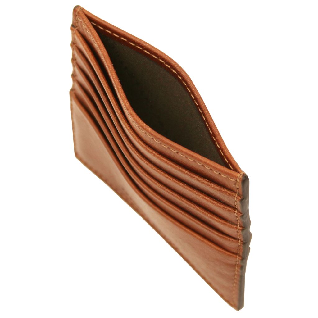 Tuscany Leather Card Holder Korthållare #Färg_Cognac