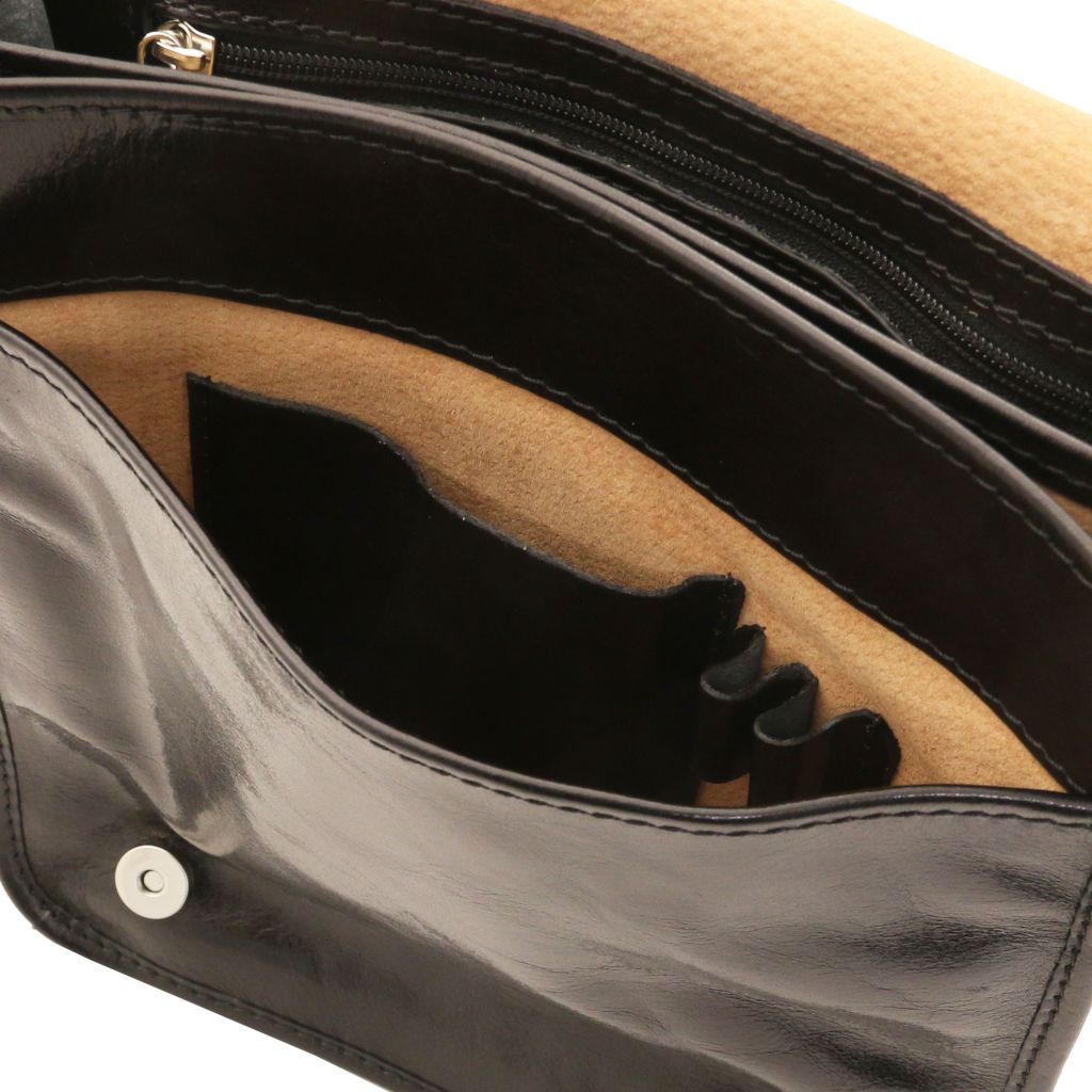 Tuscany Leather TL Messenger Axelremsväska #Färg_Svart