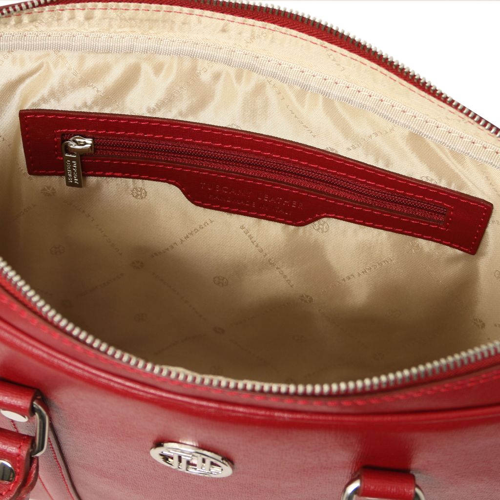 Tuscany Leather Prato Datorväska #Färg_Röd