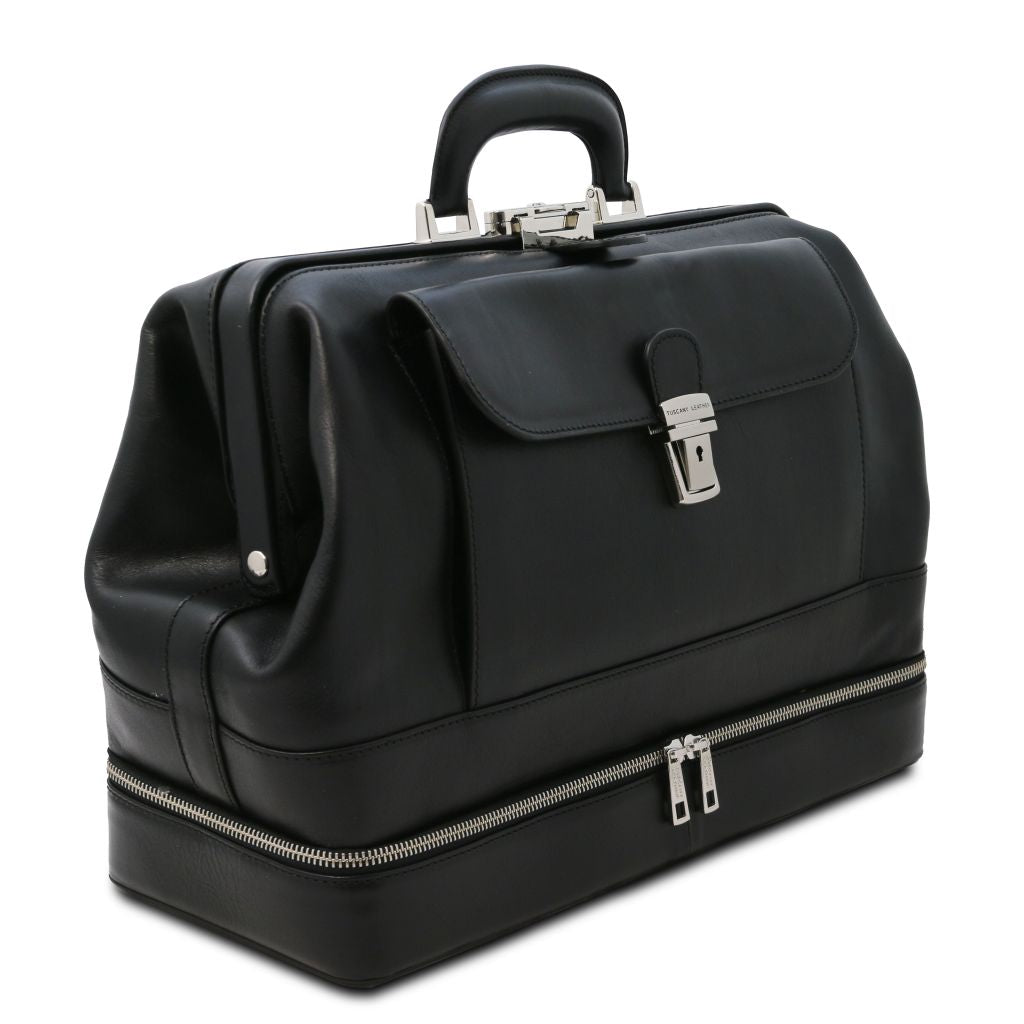 Tuscany Leather Giotto Doktorsväska #Färg_Svart