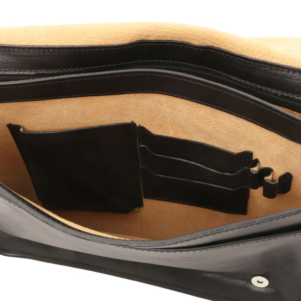Tuscany Leather TL Messenger Axelremsväska #Färg_Svart