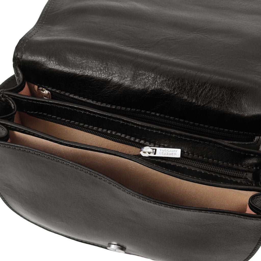 Tuscany Leather Isabella Axelremsväska #Färg_Svart