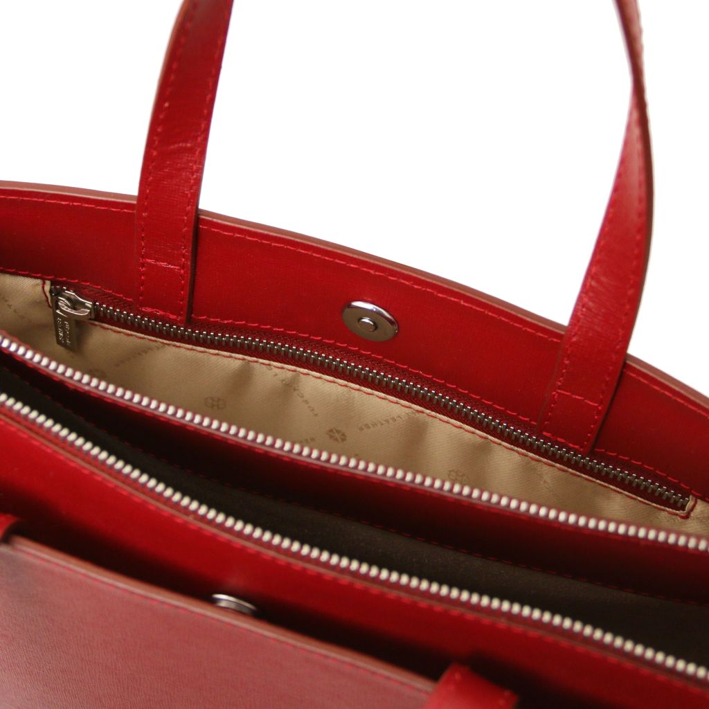 Tuscany Leather Palermo Datorväska #Färg_Röd