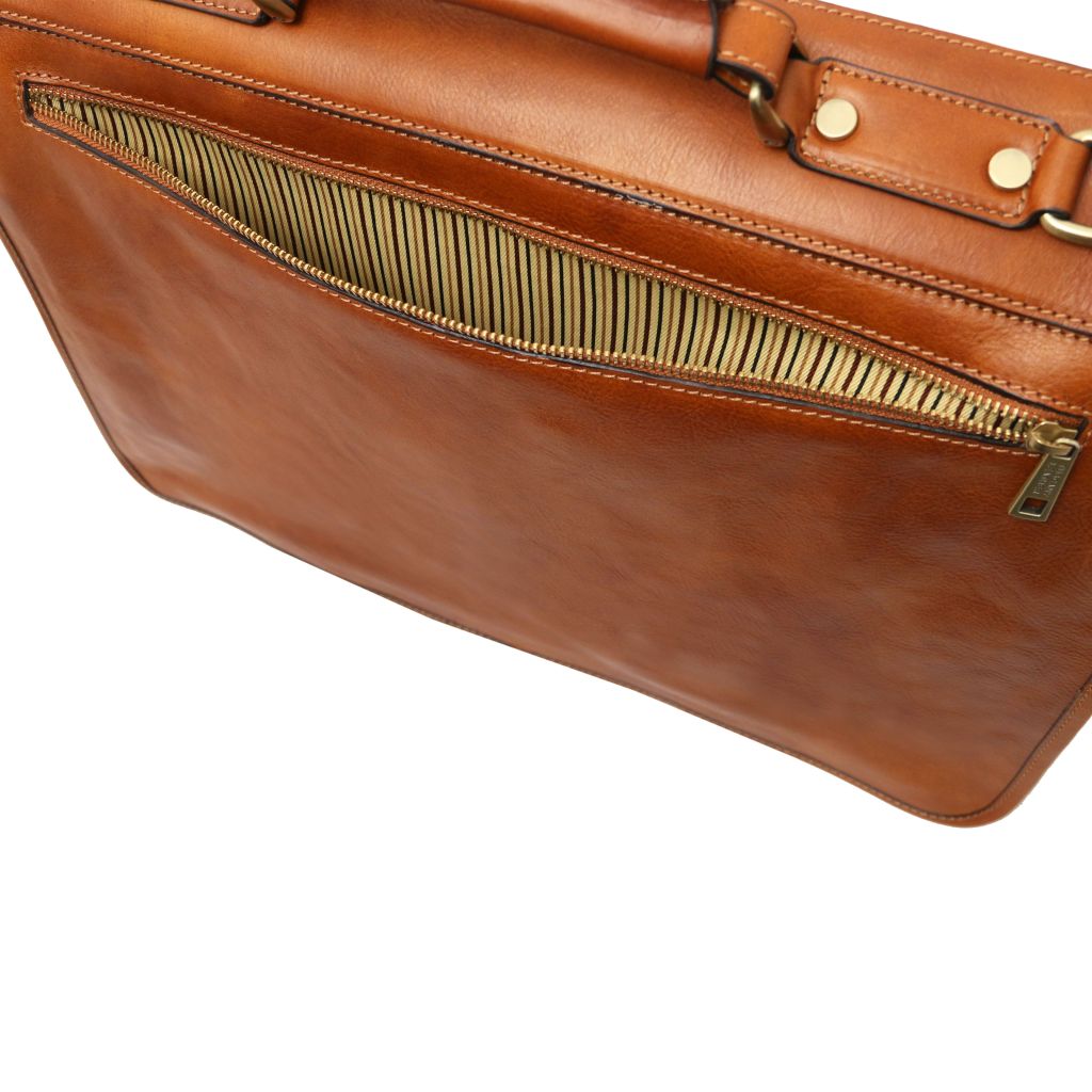 Tuscany Leather Ancona Datorväska #Färg_Cognac