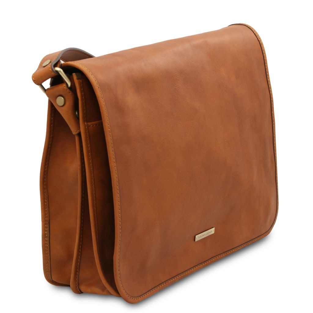Tuscany Leather TL Messenger Axelremsväska #Färg_Cognac