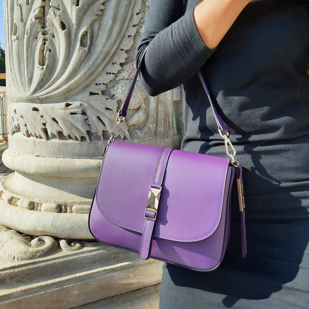 Tuscany Leather Nausica Handväska #Färg_Kaffe