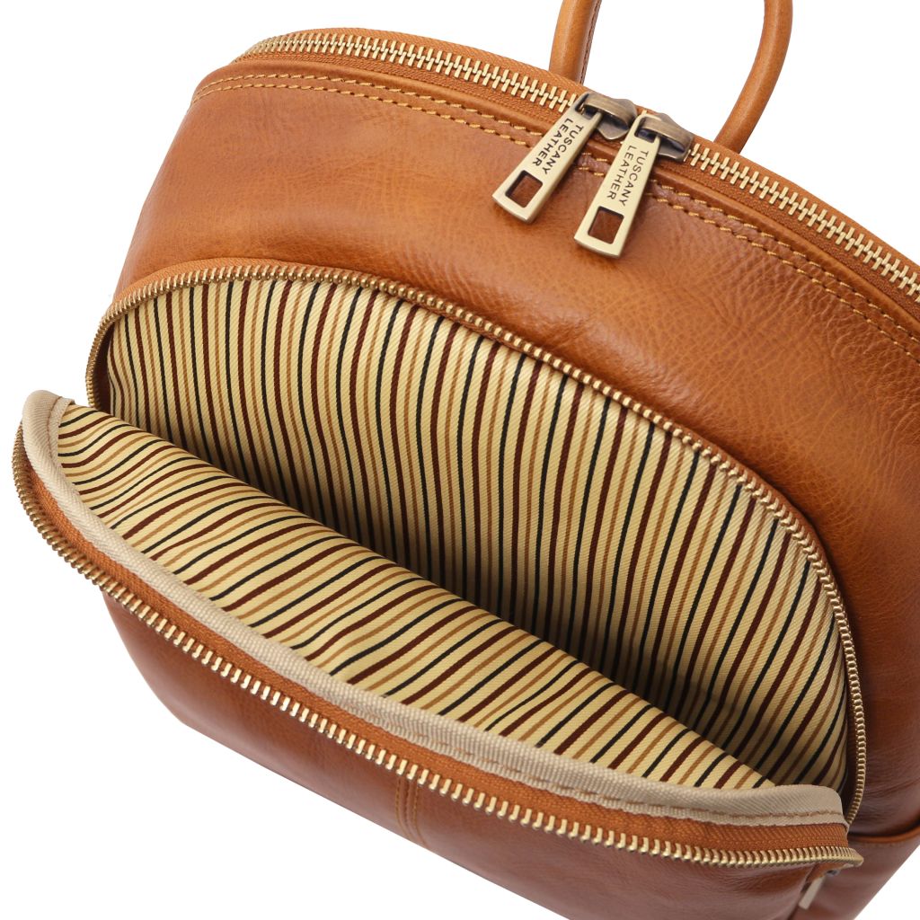 Tuscany Leather Canberra Ryggsäck #Färg_Cognac