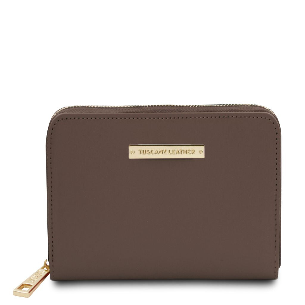 Tuscany Leather Leda Plånbok #Färg_Mörk Taupe