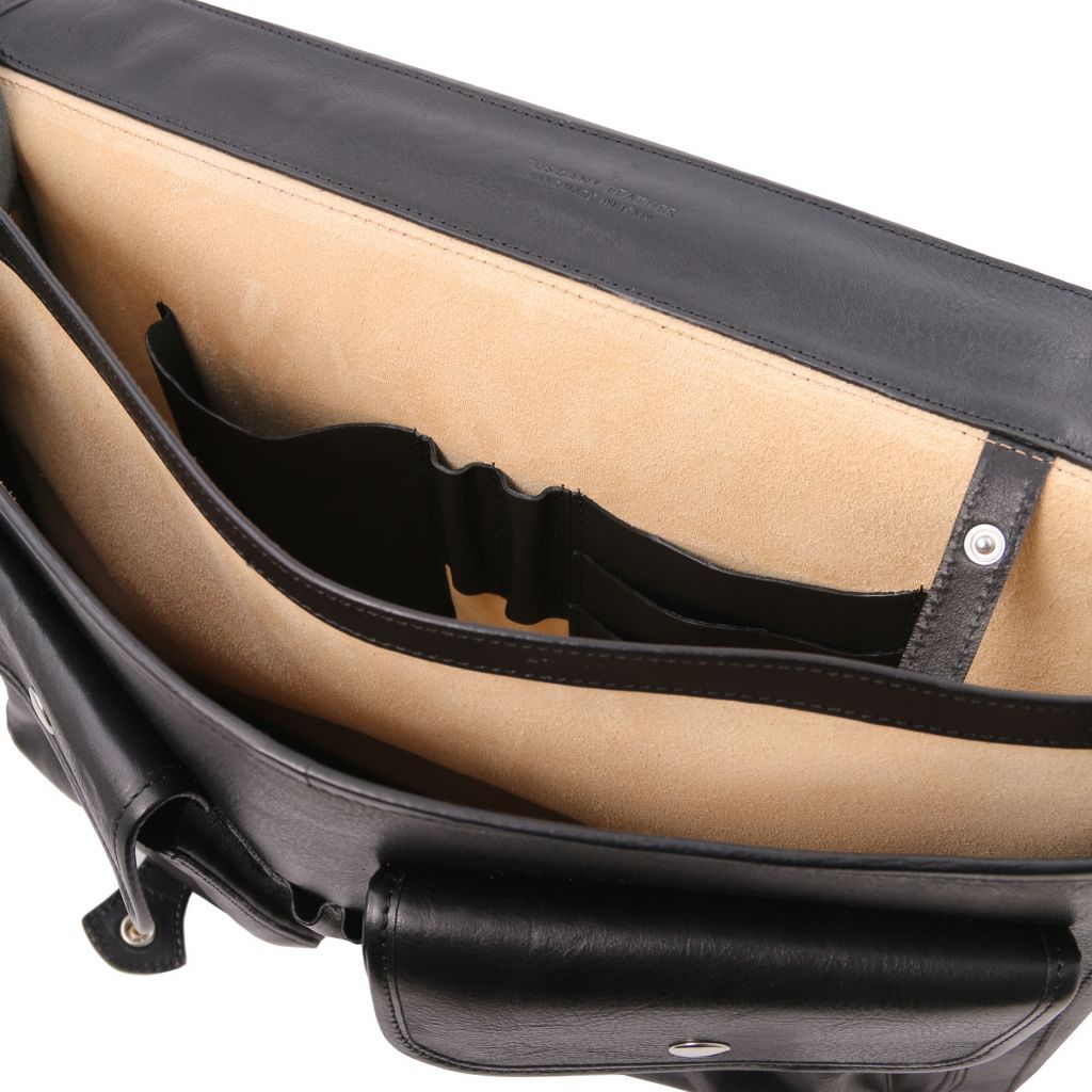 Tuscany Leather Ancona Datorväska #Färg_Svart
