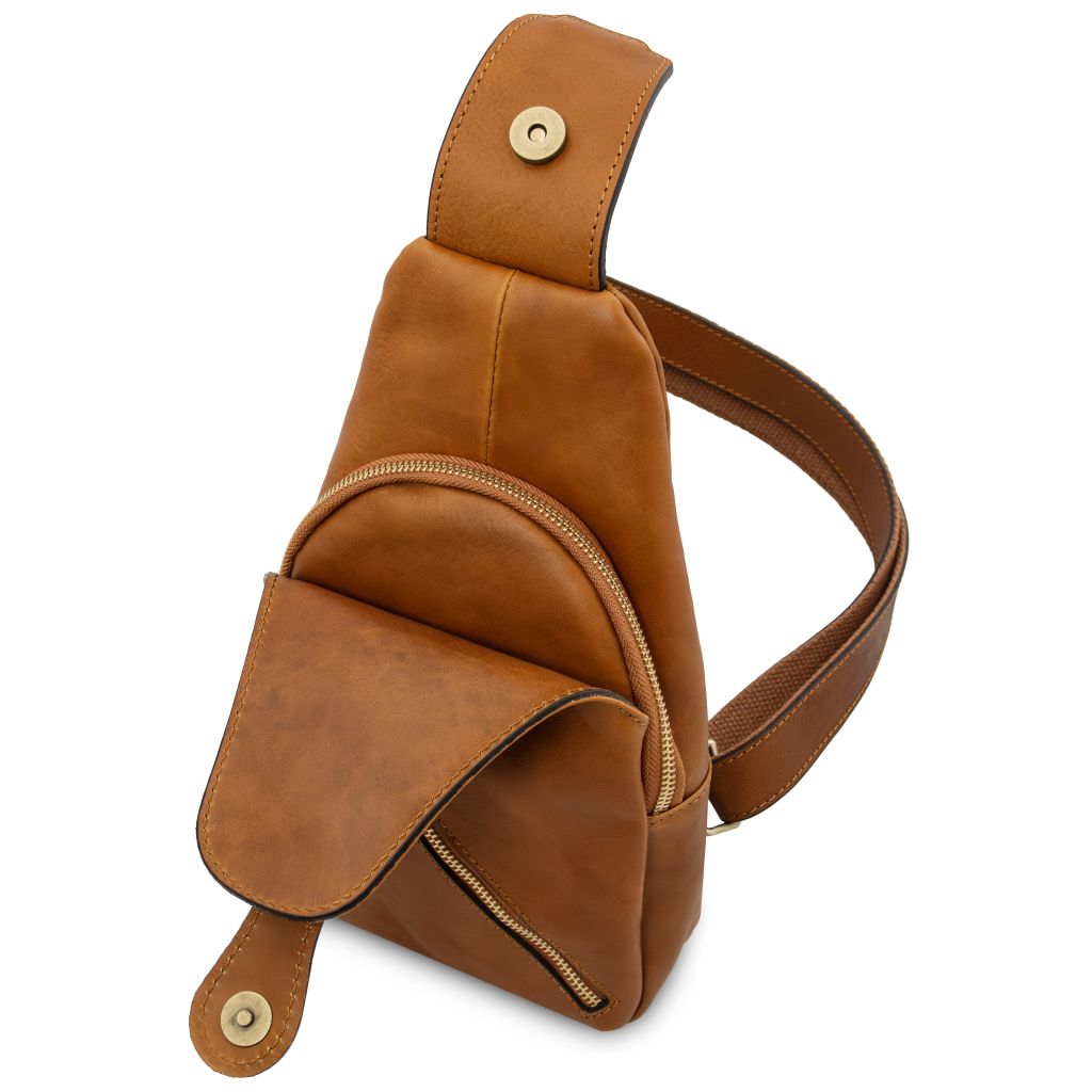 Tuscany Leather Kevin Slingväska #Färg_Cognac