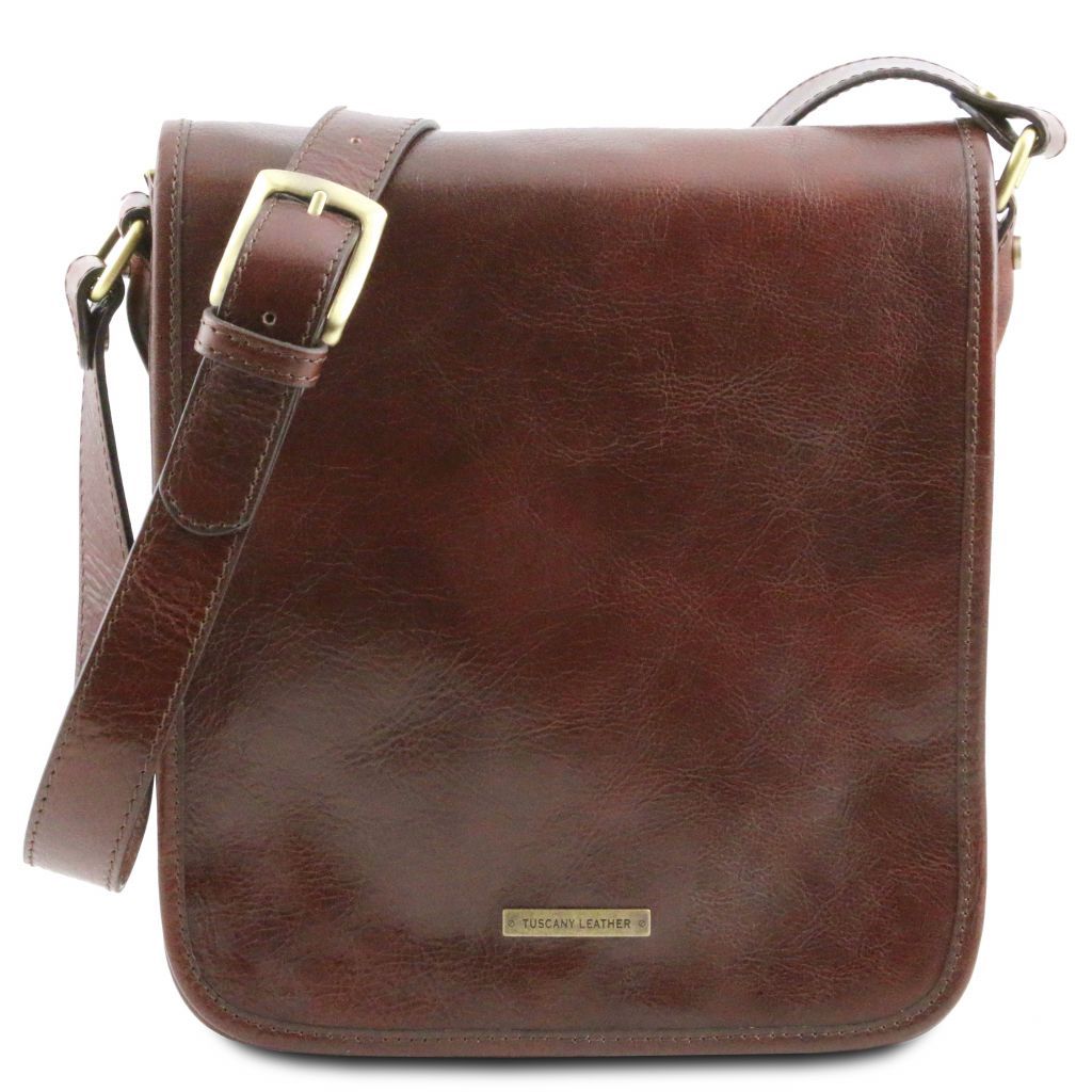 Tuscany Leather TL Messenger Axelremsväska #Färg_Brun