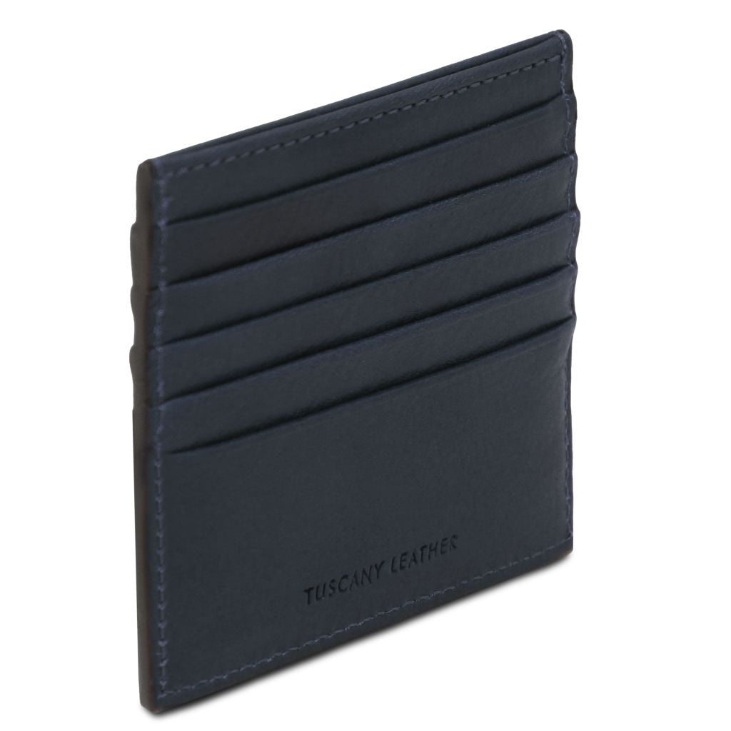 Tuscany Leather Card Holder Korthållare #Färg_Mörkblå