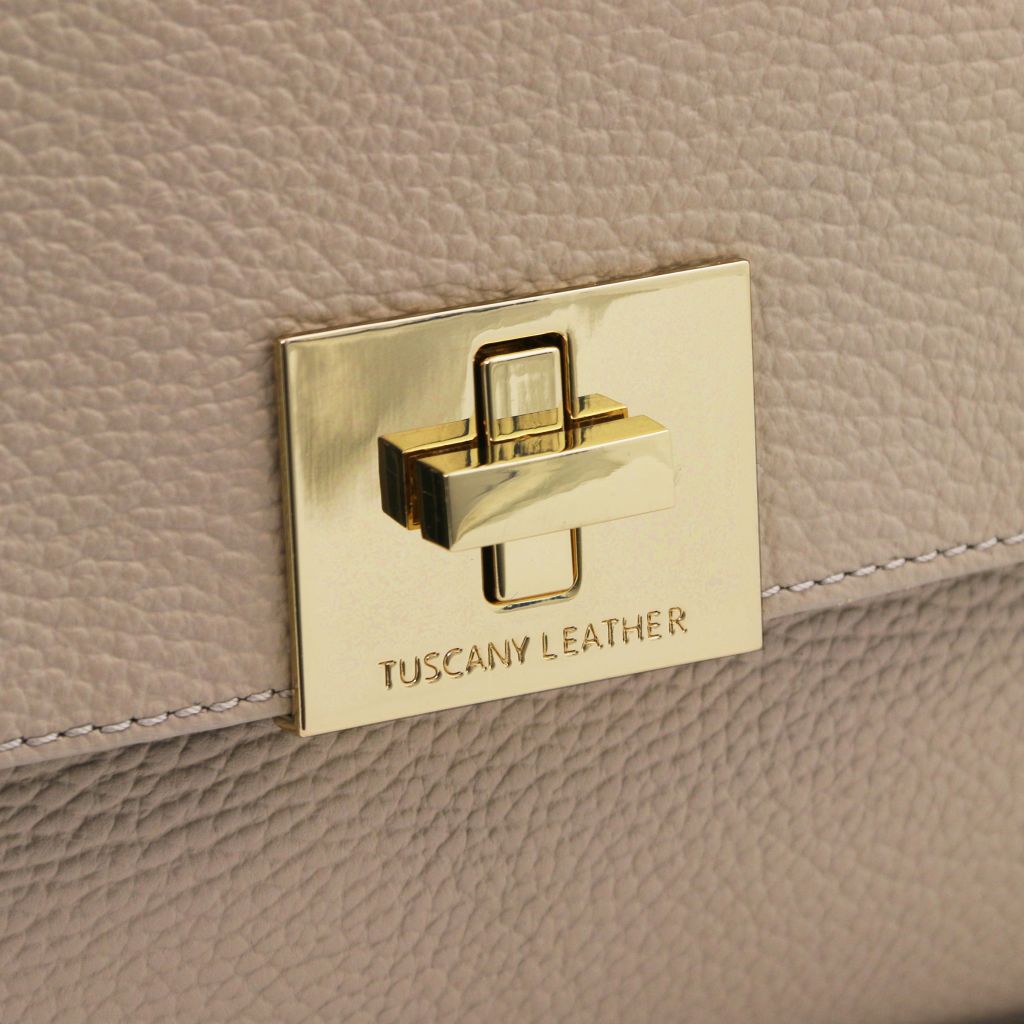 Tuscany Leather Silene Handväska #Färg_Ljus Taupe
