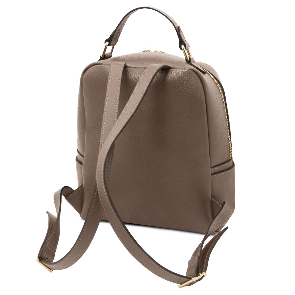 Tuscany Leather Prisma Ryggsäck #Färg_Mörk Taupe