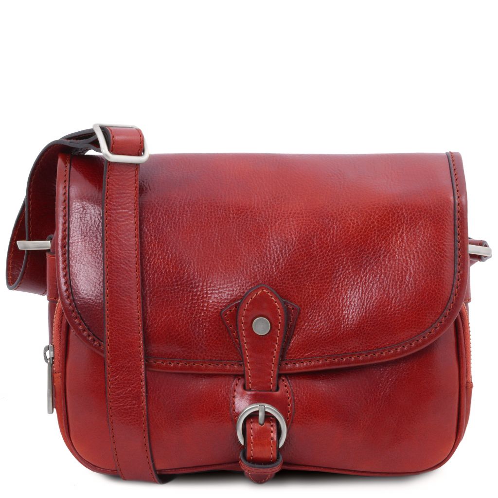 Tuscany Leather Alessia Axelremsväska #Färg_Röd