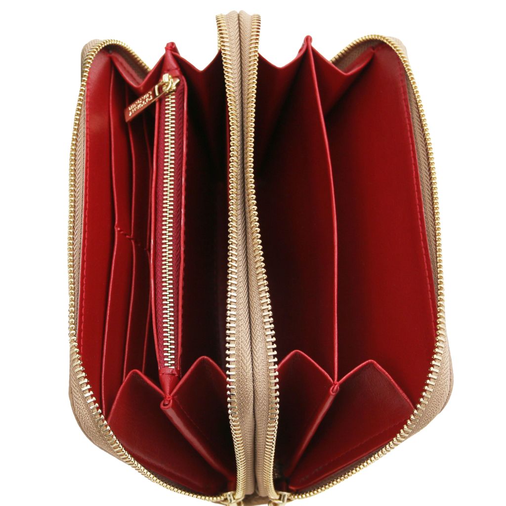 Tuscany Leather Mira Plånbok #Färg_Champagne