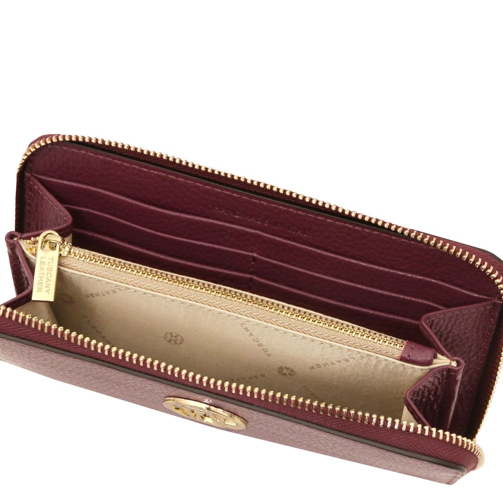 Tuscany Leather Financier Plånbok #Färg_Bordeaux
