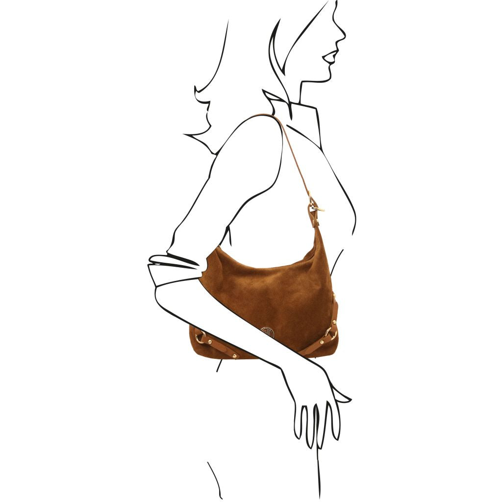 Tuscany Leather Sierra Axelväska #Färg_Cognac