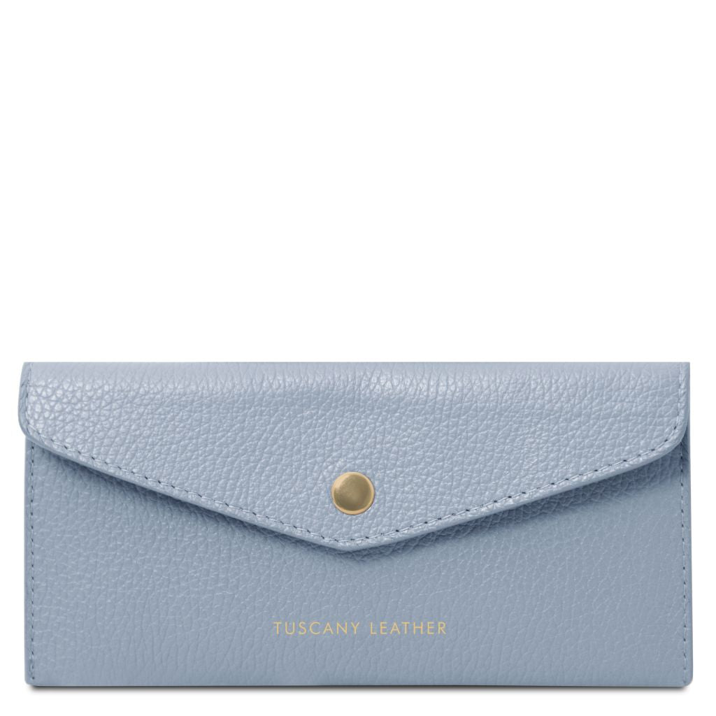 Tuscany Leather Envelope Plånbok #Färg_Ljusblå