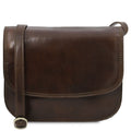Tuscany Leather Greta Axelväska #Färg_Mörkbrun