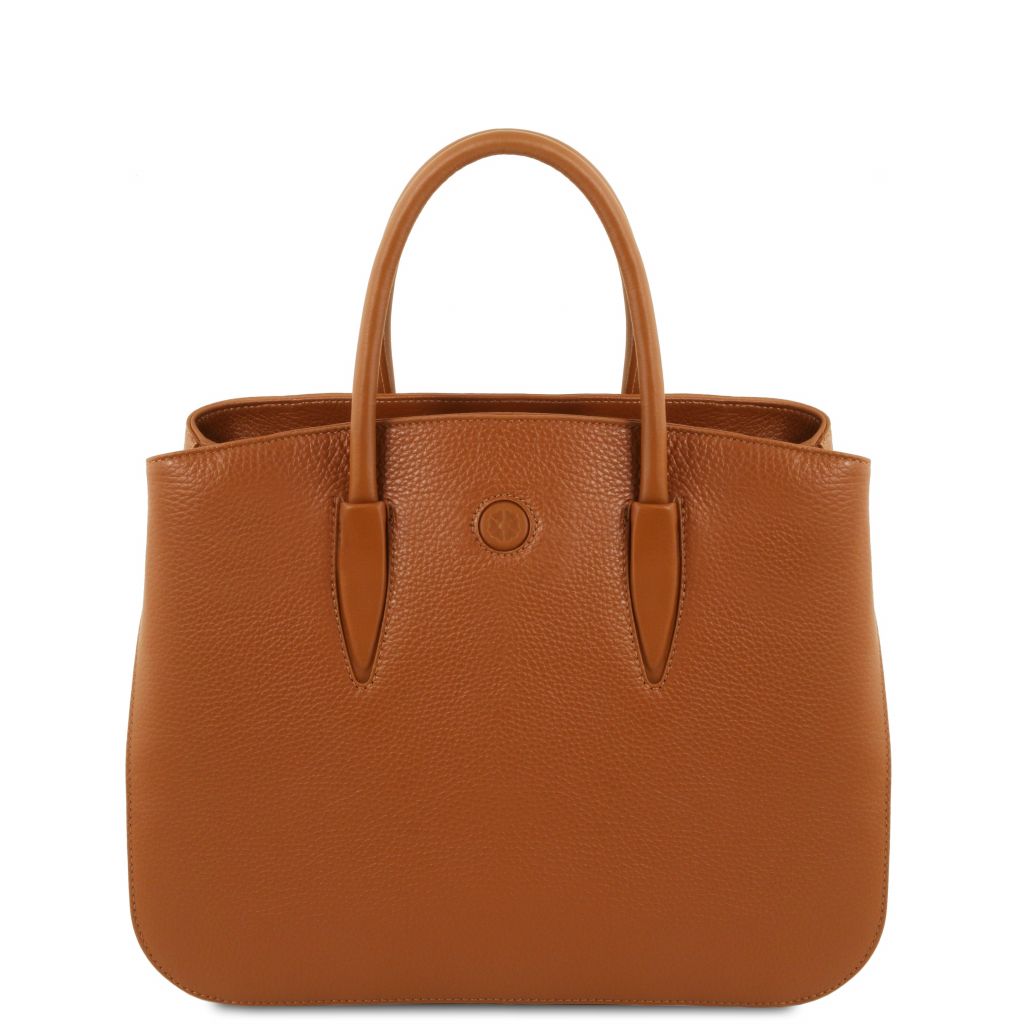 Tuscany Leather Camelia Handväska #Färg_Cognac