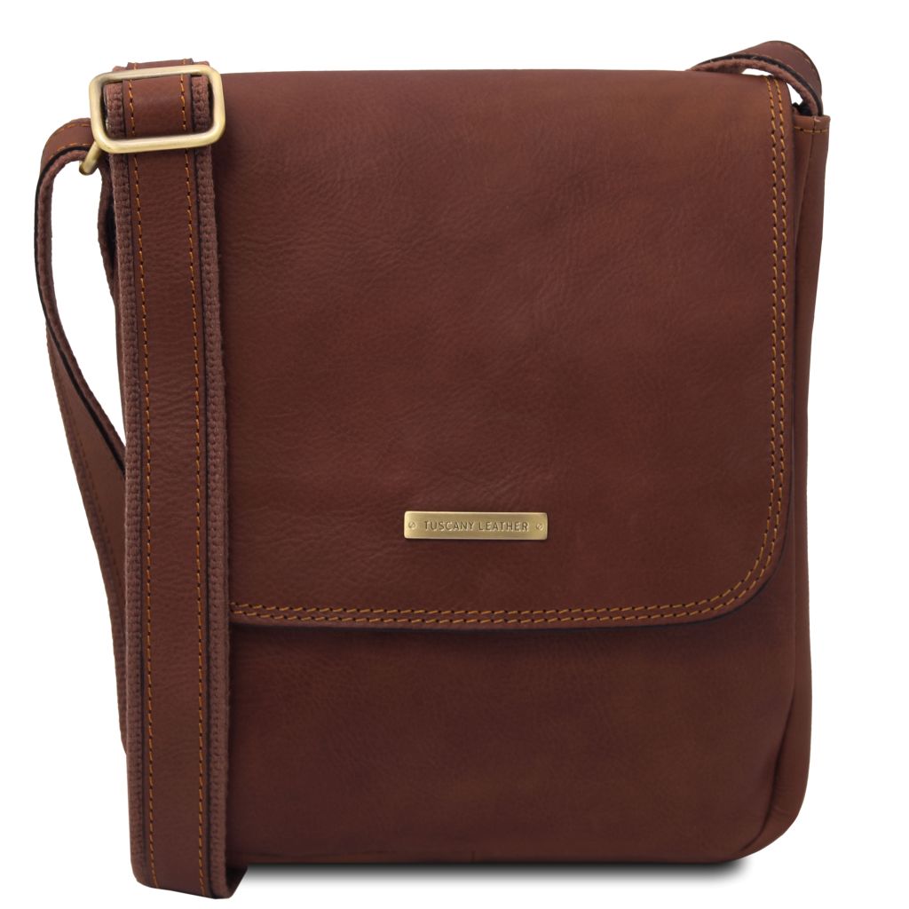 Tuscany Leather John Axelremsväska #Färg_Brun