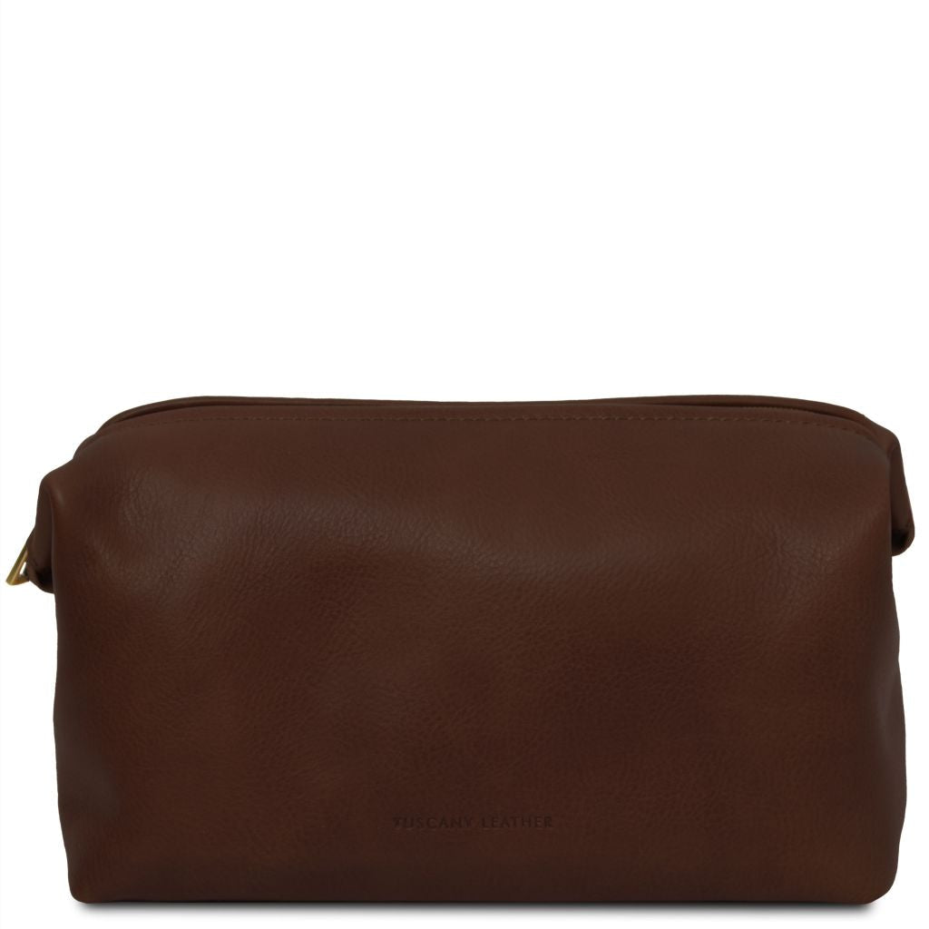 Tuscany Leather Smarty L Necessär #Färg_Mörkbrun