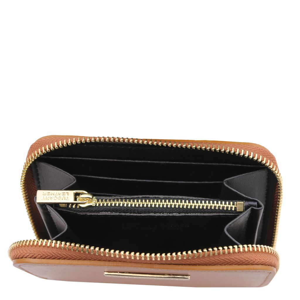 Tuscany Leather Leda Plånbok #Färg_Cognac