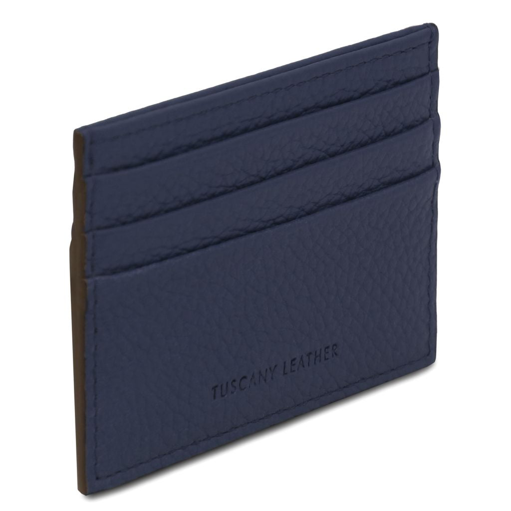 Tuscany Leather Card Holder Korthållare #Färg_Mörkblå