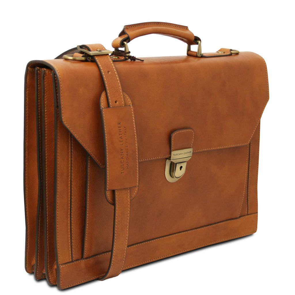 Tuscany Leather Cremona Portfölj #Färg_Cognac