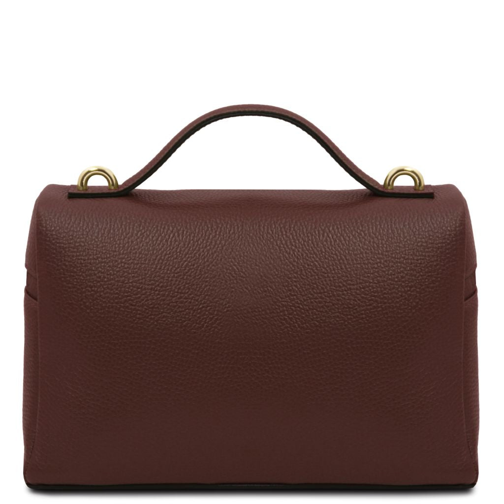 Tuscany Leather Scrigno Handväska #Färg_Kaffe