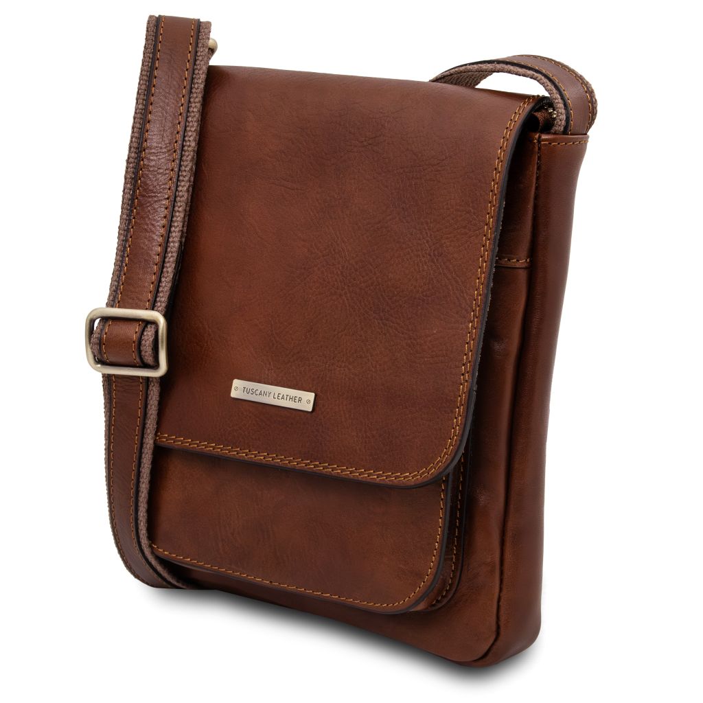 Tuscany Leather Jimmy Axelremsväska #Färg_Brun