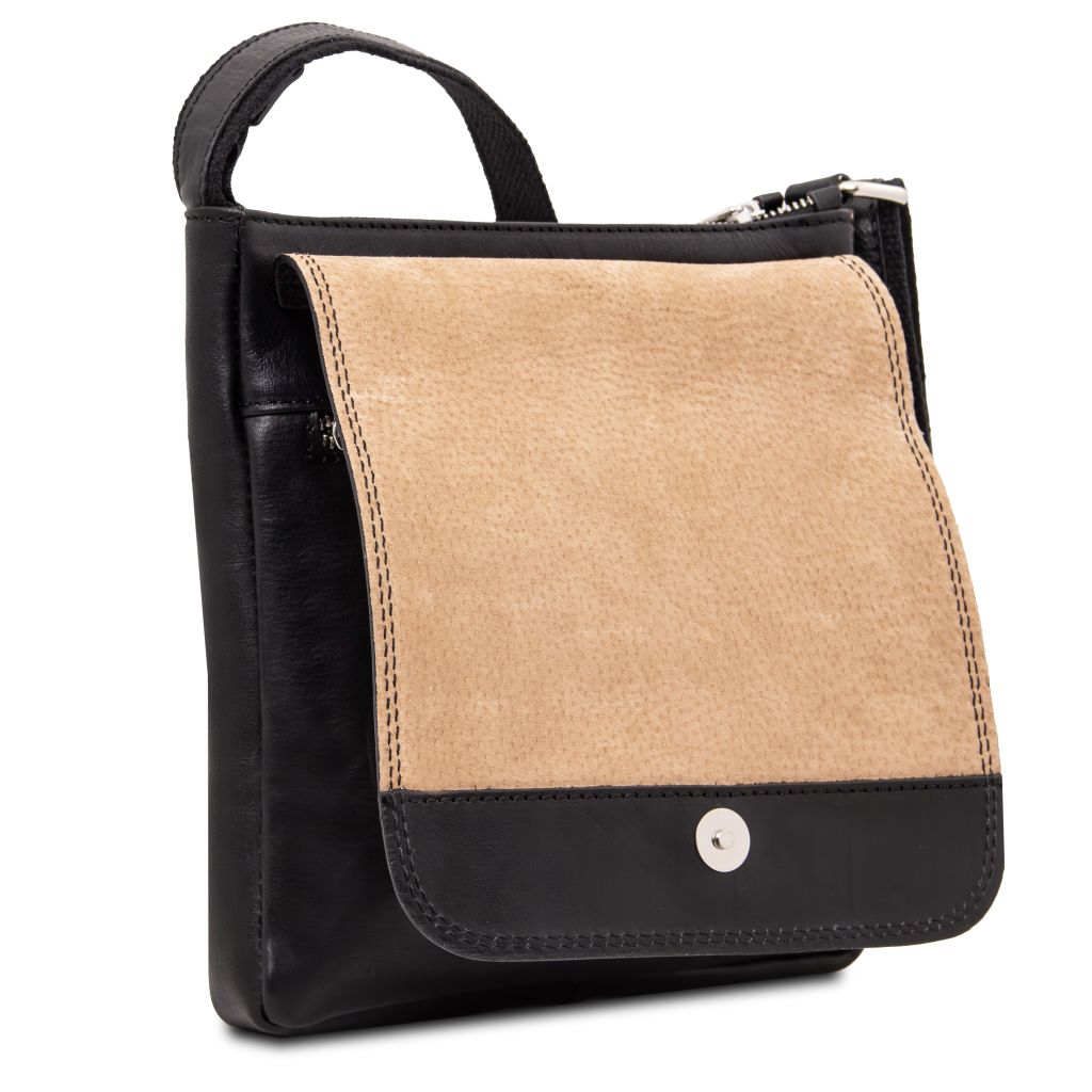 Tuscany Leather Jimmy Axelremsväska #Färg_Svart