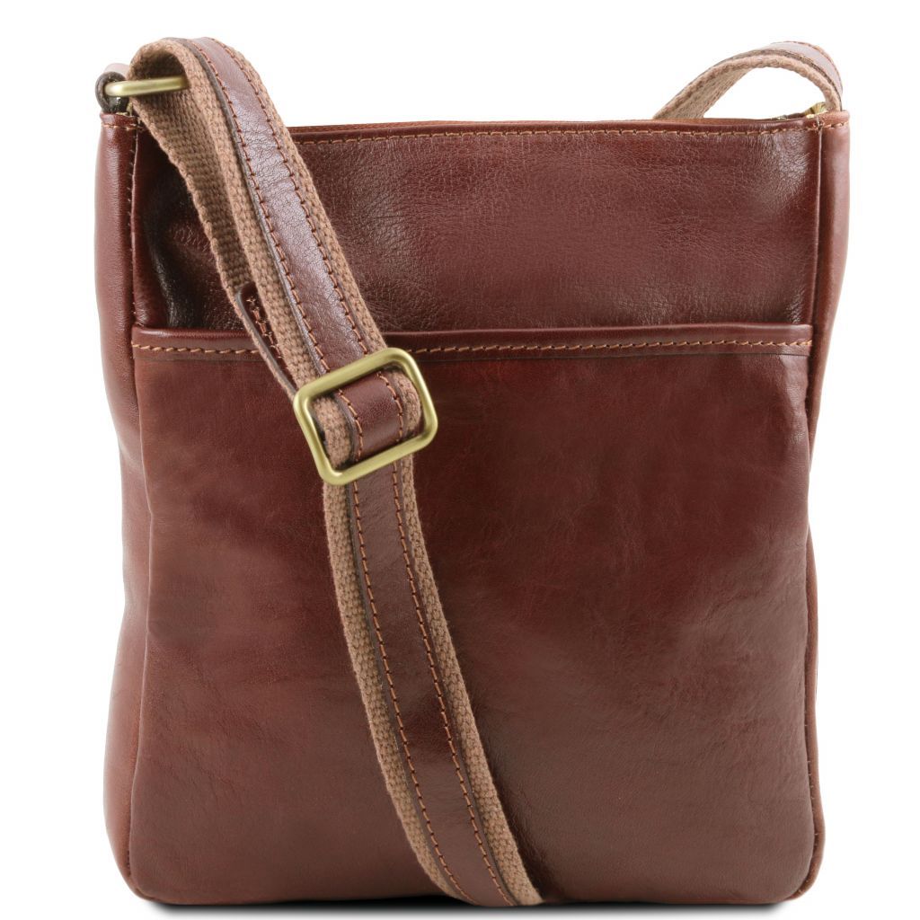 Tuscany Leather Jason Axelremsväska #Färg_Brun