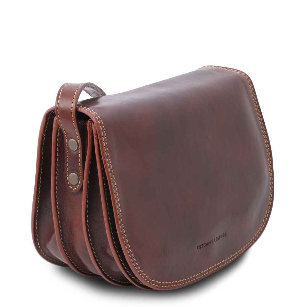 Tuscany Leather Isabella Axelremsväska #Färg_Brun