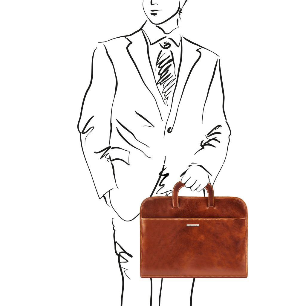 Tuscany Leather Sorrento Datorväska #Färg_Honung