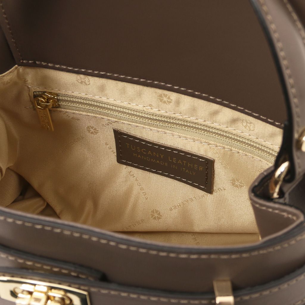 Tuscany Leather Maisy Handväska #Färg_Mörk Taupe