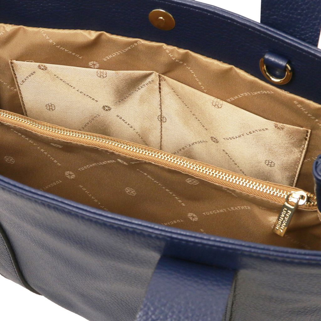 Tuscany Leather Callie Handväska #Färg_Mörkblå
