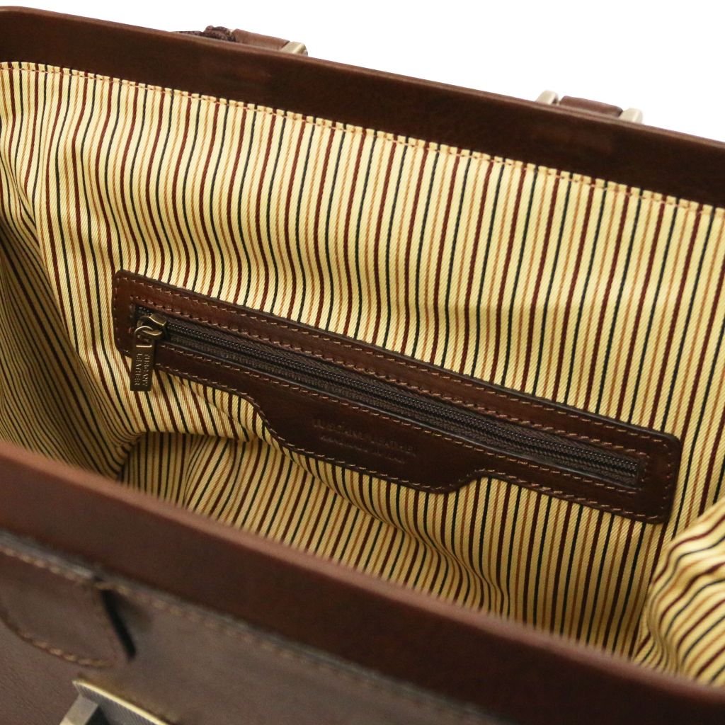 Tuscany Leather Raffaello Doktorsväska #Färg_Mörkbrun