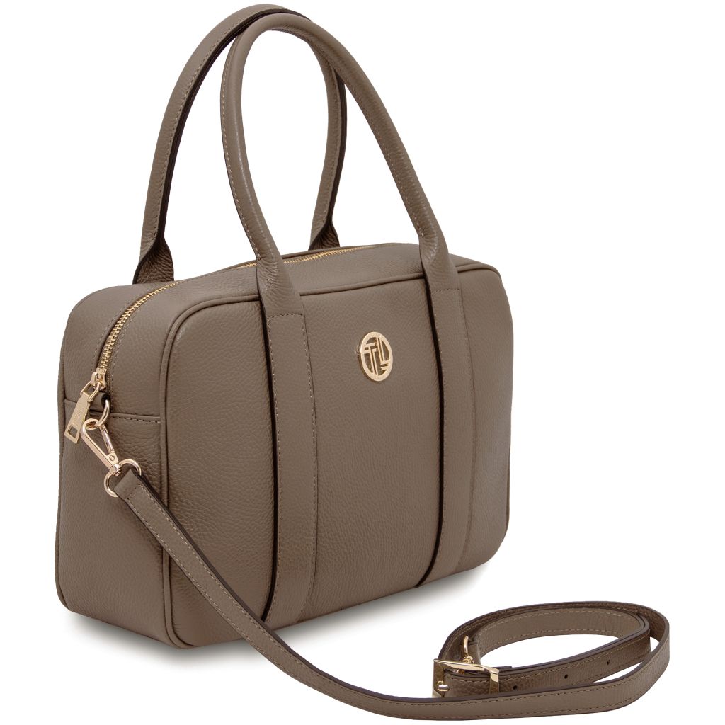 Tuscany Leather Stephany Handväska #Färg_Mörk Taupe