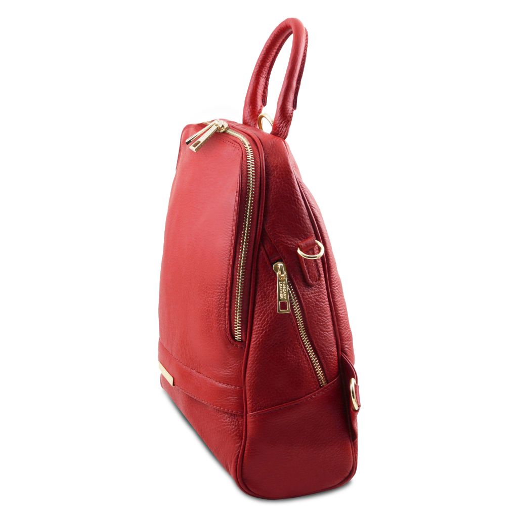 Tuscany Leather TL Bag Ryggsäck #Färg_Läppstift Rött