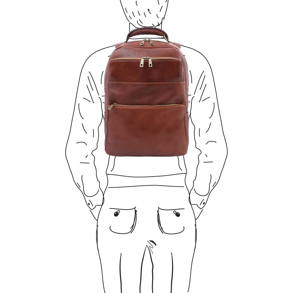 Tuscany Leather Melbourne Ryggsäck #Färg_Brun