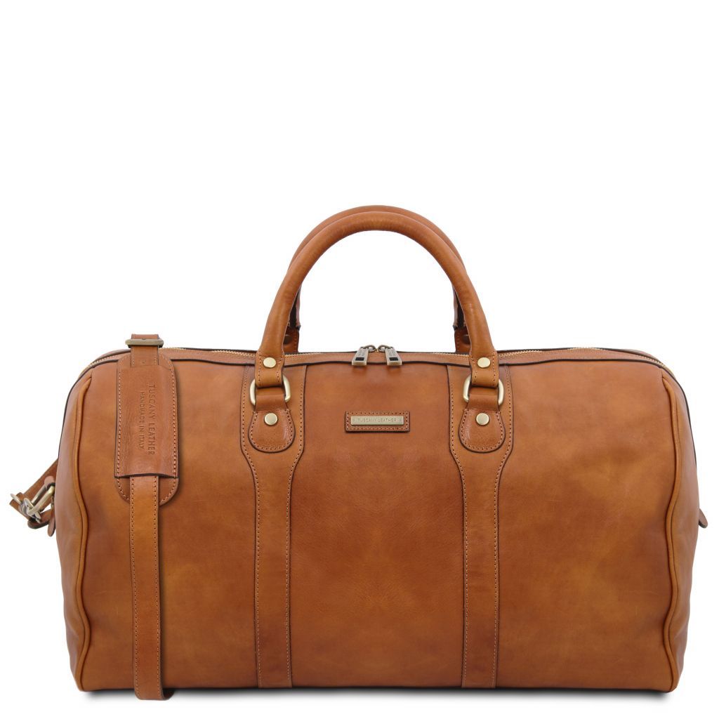 Tuscany Leather Oslo Weekendväska #Färg_Cognac