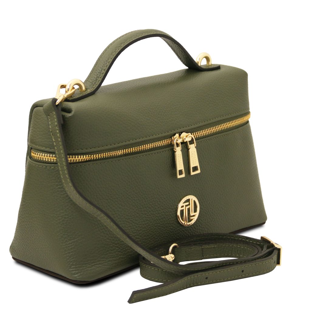 Tuscany Leather Scrigno Handväska #Färg_Skogsgrön