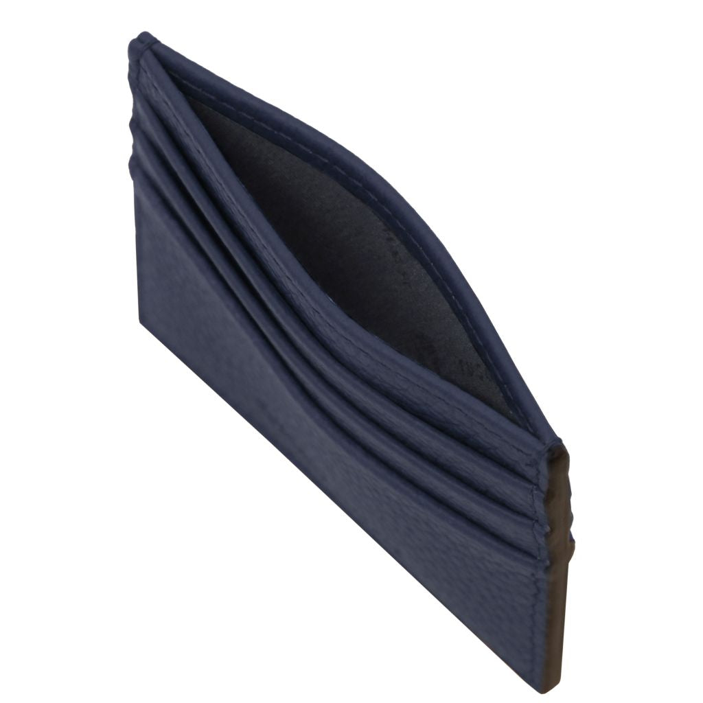 Tuscany Leather Card Holder Korthållare #Färg_Mörkblå